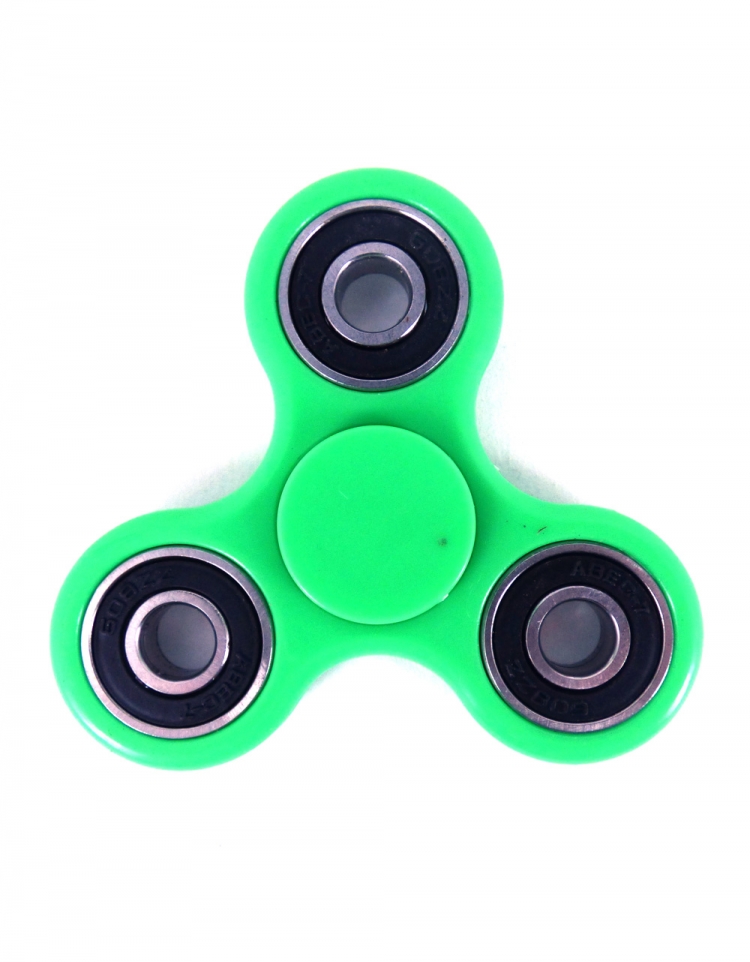 green fidget spinner