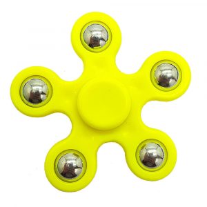 5-Balls-Flower-Shaped-Fidget-Spinner---Yellow