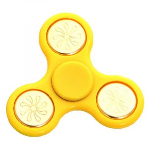TRI-Fidget-Spinner---Yellow-Gold-Floral